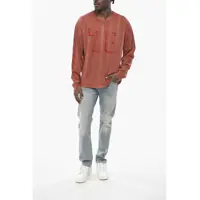 Imbracaminte pentru Barbati pagina 32 - Tricouri Diesel Long-Sleeve Crew Neck T-Shirt T-Boxt-Ls-Q2 With Velour Detai Orange Barbati (BM 19760948) - B-mall.ro