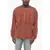 Diesel Long-Sleeve Crew Neck T-Shirt T-Boxt-Ls-Q2 With Velour Detai Orange