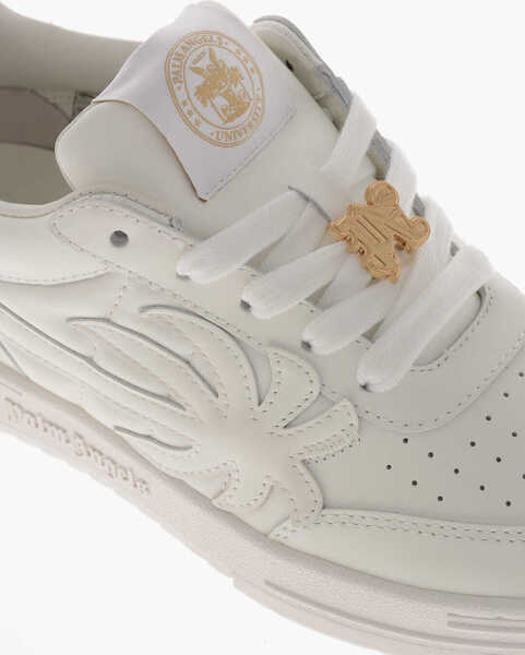 Sneakers Palm Angels Leather Sneaker Beach University With Appliqu Logo White Femei (BM 19760954) 4