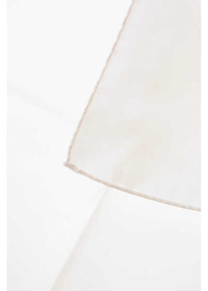 Esarfe CORNELIANI Silk Pocket Square White Barbati (BM 19760960) 2