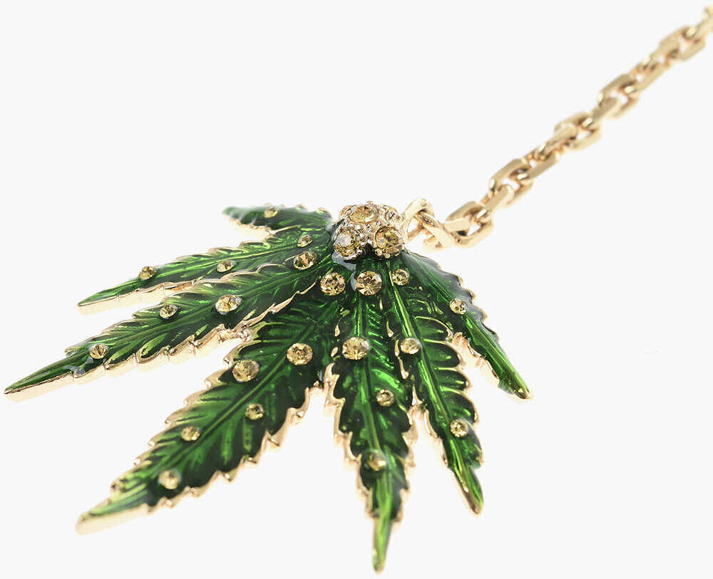 Cercei DSQUARED2 Marija Drop Earrings With Rhinestones Green Femei (BM 19760969) 2