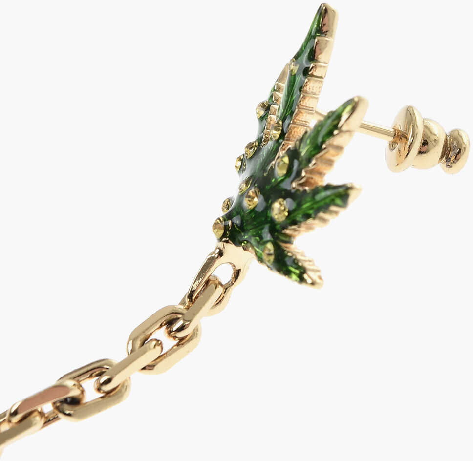 Cercei DSQUARED2 Marija Drop Earrings With Rhinestones Green Femei (BM 19760969) 3