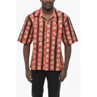 Camasi casual Cotton Bowling Shirt With Floral Pattern Barbati