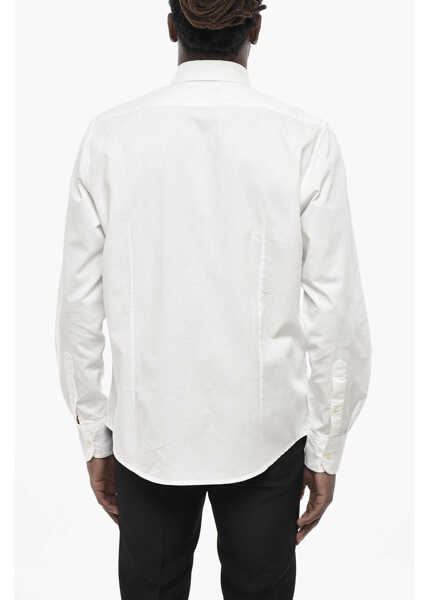 Camasi casual DEPERLU Cotton Poplin Shirt Jack With French Collar White Barbati (BM 19761005) 2