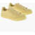Marni Low Leather Sneakers With Rubber Toe Cap Yellow