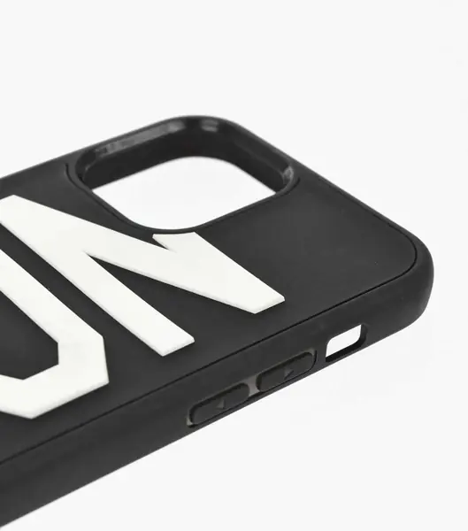 Huse mobil & tablete DSQUARED2 Icon Bicolor Iphone 13 Pro Case With Embossed Logo Black & White Barbati (BM 19761014) 3