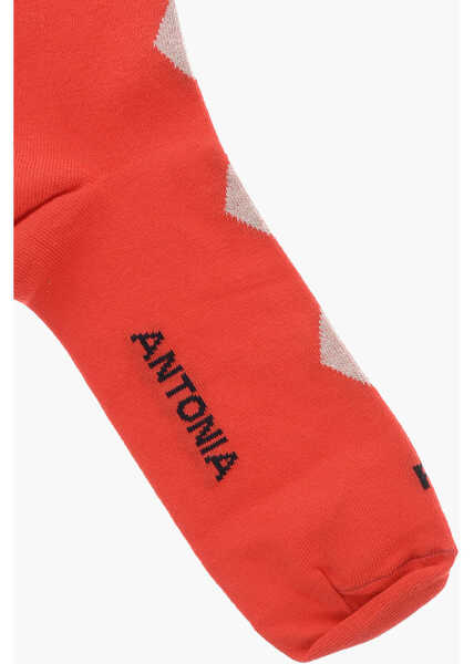 Sosete IN THE BOX Limited Edition For Antonia Long Cotton-Blend Socks With Dia Red Barbati (BM 19761023) 2