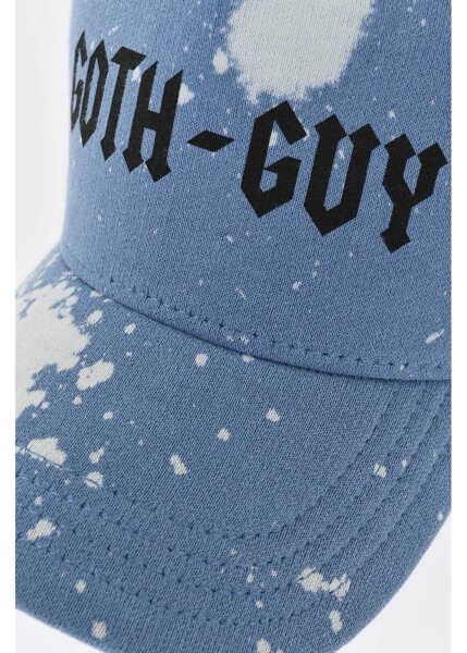 Sepci DSQUARED2 Acid-Wash Cotton Baseball Cap Blue Barbati (BM 19761035) 2