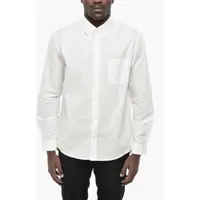 Camasi casual Standard-Fit Solid-Colored Shirt With Button-Down Collar Barbati