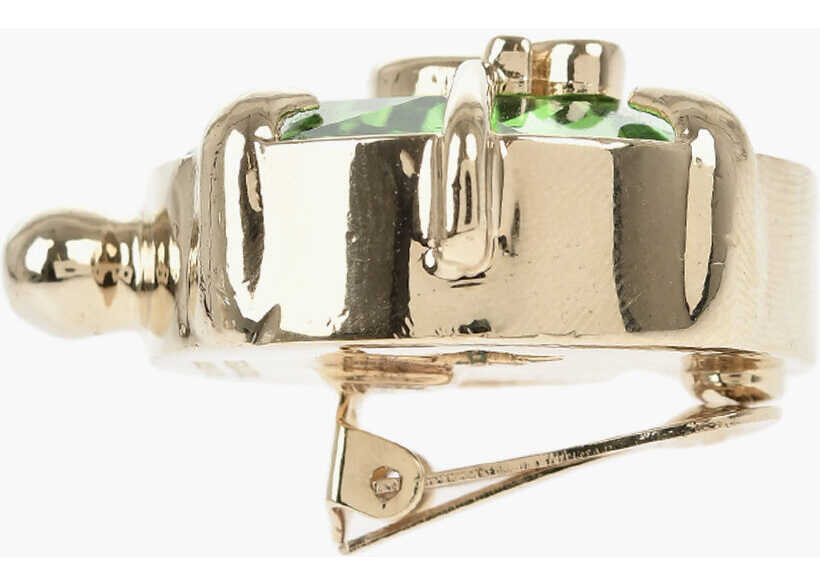 Cercei DSQUARED2 Metal Clip-On Earrings With Set Crystals Green Femei (BM 19761044) 2