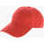 THE ATTICO Solid-Color Baseball Cap With Embroidered Logo Red