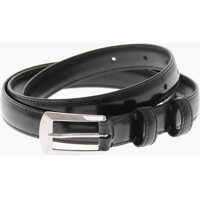 Curele Solid Leather Belt With 20Mm Silver Buckle Barbati