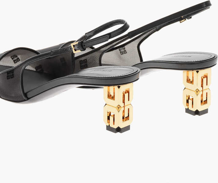 Pantofi stiletto Givenchy Monogram Mesh Slingbacks With Iconic 6Cm Heel Black Femei (BM 19761098) 2