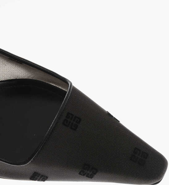 Pantofi stiletto Givenchy Monogram Mesh Slingbacks With Iconic 6Cm Heel Black Femei (BM 19761098) 4