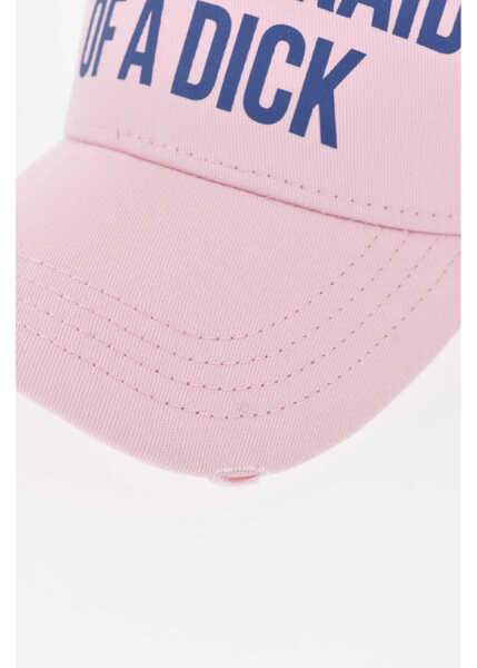 Sepci DSQUARED2 Solid-Color Baseball Hat Rocco With Contrast Print Pink Barbati (BM 19761104) 2