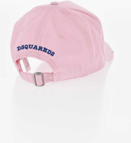 Sepci DSQUARED2 Solid-Color Baseball Hat Rocco With Contrast Print Pink Barbati (BM 19761104) 3