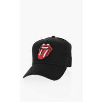 Sepci Solid-Color Baseball Cap Rolling Stones With Beaded Detail Femei