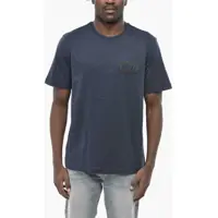 Tricouri Solid-Color Crew Neck T-Shirt T-Just-Small With Embroidered Barbati