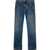 Palm Angels Jeans Mom Fit Workwear With Ankle Button 22Cm Blue