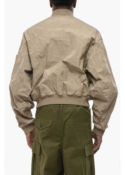 Jachete DSQUARED2 Bomber-Fit Windbreaker With Utility Pockets Beige Barbati (BM 19761143) 2