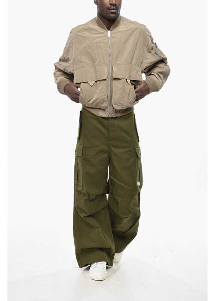 Jachete DSQUARED2 Bomber-Fit Windbreaker With Utility Pockets Beige Barbati (BM 19761143) 4