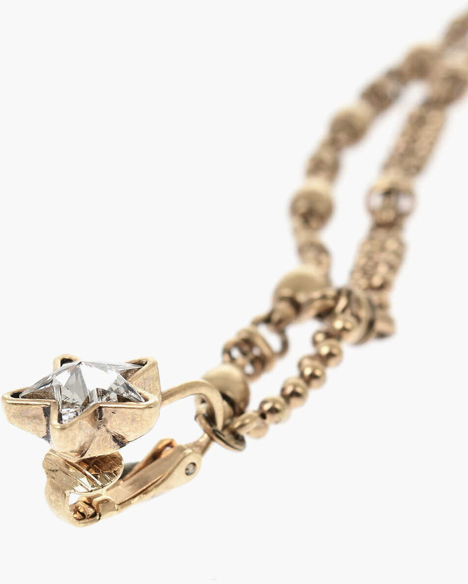 Cercei DSQUARED2 Brass Maxi Single Clip-On Earring With Gold Effect Gold Femei (BM 19761149) 2