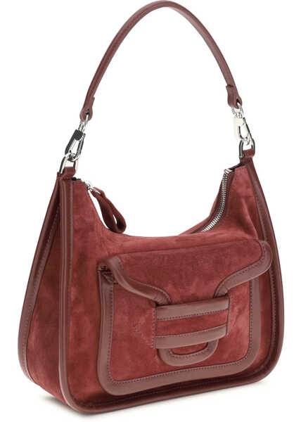 Genti de umar PIERRE HARDY Alpha Day Miss Shoulder Bag SUEDE CALF CALF CARMINE BURGUNDY Femei (BM 19761176) 2