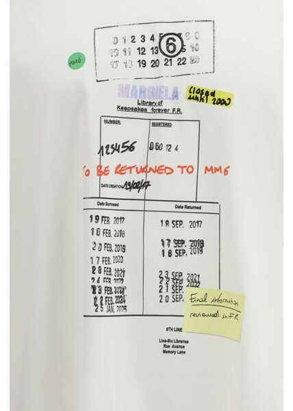 Tricouri MM6 Maison Margiela Graphic print T-shirt OFF WHITE Barbati (BM 19761197) 3