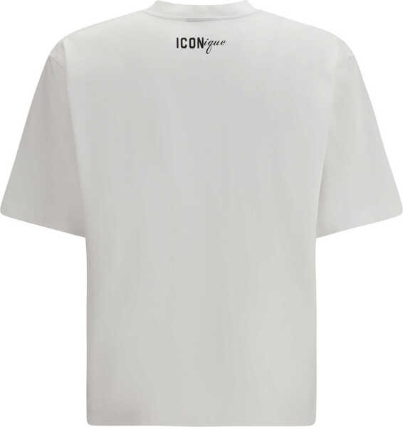 Tricouri DSQUARED2 Iconique T-shirt WHITE Barbati (BM 19761200) 2