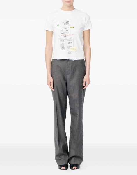 Tricouri MM6 Maison Margiela Cotton T-shirt WHITE Femei (BM 19761227) 2