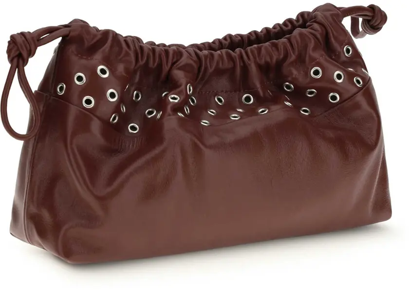 Genti de umar PIERRE HARDY Double Clutch with eyelets CALF BURGUNDY Femei (BM 19761257) 3