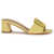 Santoni Leather Sandals Mules YELLOW