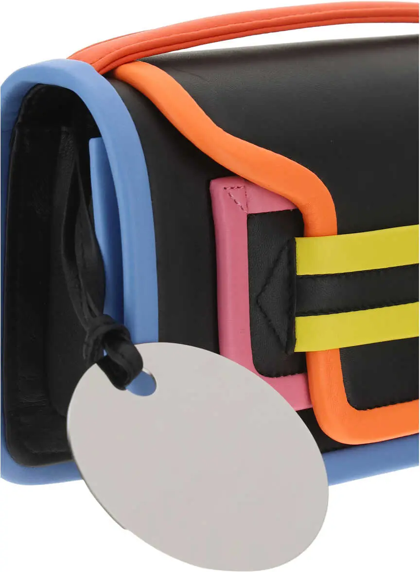 Genti de umar PIERRE HARDY Alpha Shoulder Bag LAMB CARMINE MULTI BLACK Femei (BM 19761266) 4