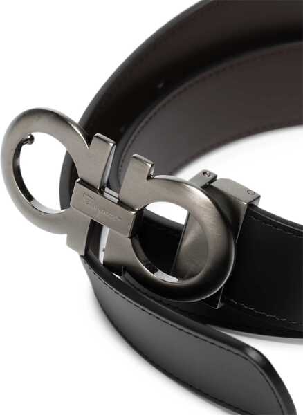 Curele Ferragamo Double Belt NERO HICKORY Barbati (BM 19761269) 3
