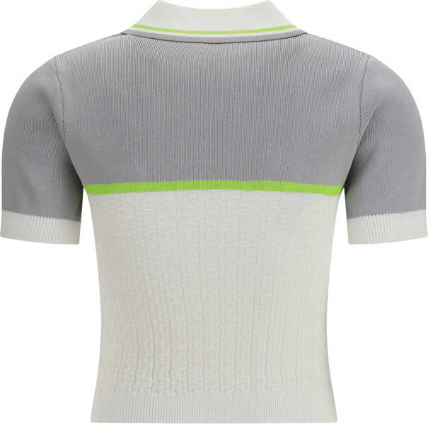 Tricouri Polo Casablanca Tennis Polo Shirt WHITE Femei (BM 19761278) 2