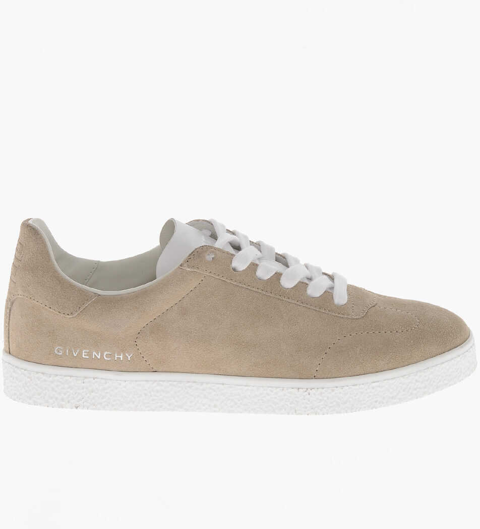Sneakers Givenchy Suede Sneakers Town With Rubber Sole Beige Femei (BM 19761377) 3