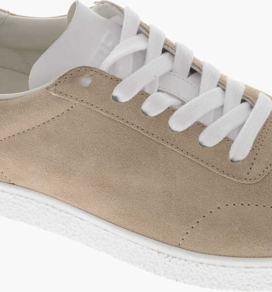 Sneakers Givenchy Suede Sneakers Town With Rubber Sole Beige Femei (BM 19761377) 4