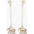 DSQUARED2 Beaded Drop Earrings White