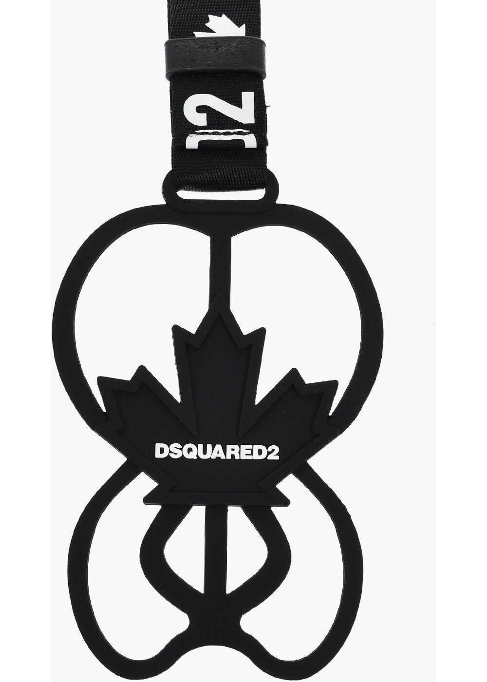 Huse mobil & tablete DSQUARED2 Silicone-Finish Adjustable Strap Compatible With Iphone 13/1 Black & White Barbati (BM 19761398) 2