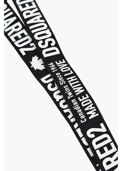 Huse mobil & tablete DSQUARED2 Silicone-Finish Adjustable Strap Compatible With Iphone 13/1 Black & White Barbati (BM 19761398) 3