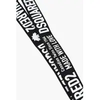 Huse mobil & tablete DSQUARED2 pentru Barbati - Huse mobil & tablete DSQUARED2 Silicone-Finish Adjustable Strap Compatible With Iphone 13/1 Black & White Barbati (BM 19761398) - B-mall.ro