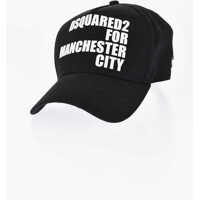 Sepci DSQUARED2 Manchester City Limited Edition Solid-Color Baseball Cap Wit
