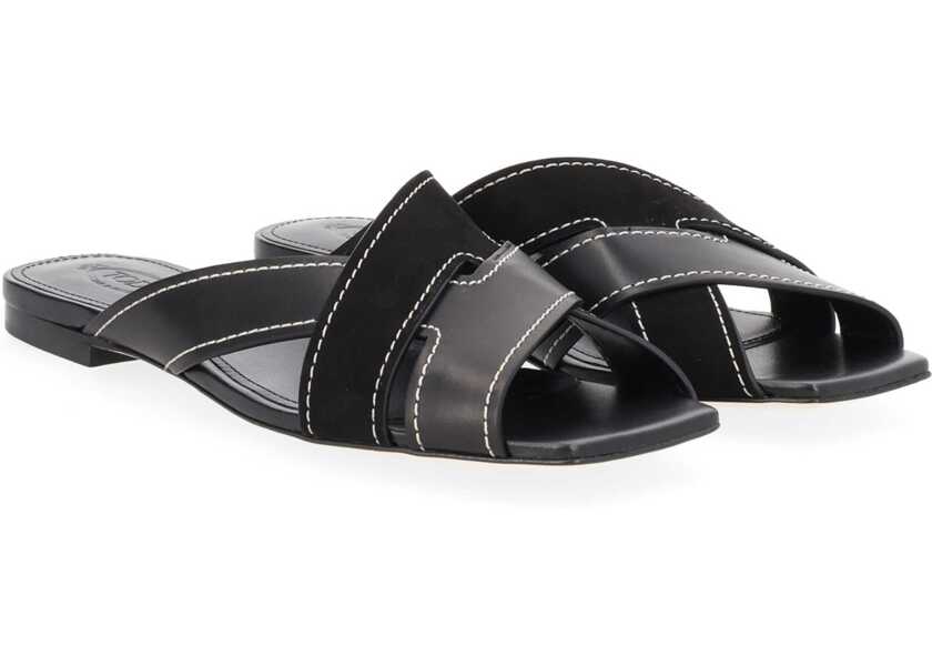 Sandale TODS Cross-Strap Sandal BLACK Femei (BM 19761410) 2