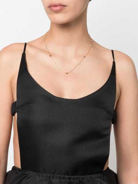 Coliere Tory Burch Kira Necklace With Logo And Pearls GOLD Femei (BM 19761431) 2