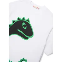 Tricouri pentru Fete - Tricouri Marni Dinosaur T-Shirt WHITE Fete (BM 19761443) - B-mall.ro