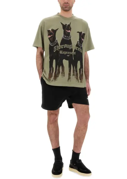 Tricouri REPRESENT T-Shirt Thoroughbred BROWN Barbati (BM 19761548) 3