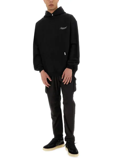 Bluze de trening REPRESENT Felpa Con Cappuccio BLACK Barbati (BM 19761560) 4