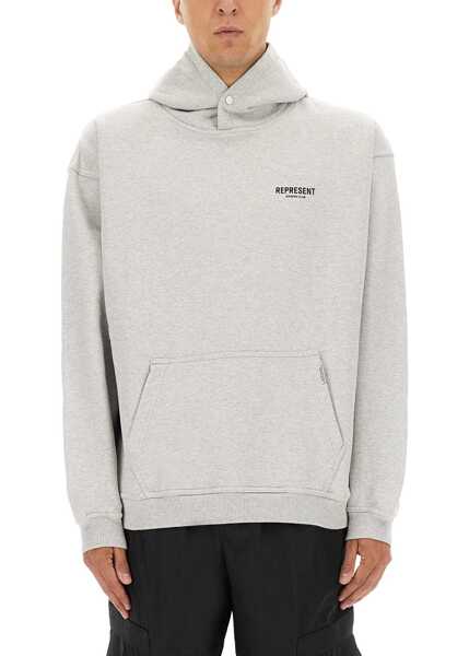 Bluze de trening REPRESENT Hoodie GREY Barbati (BM 19761563) 2