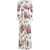 Dolce & Gabbana Long Dress With Floral Print WHITE
