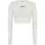 Jil Sander Cropped Top With Logo WHITE